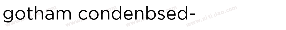 gotham condenbsed字体转换